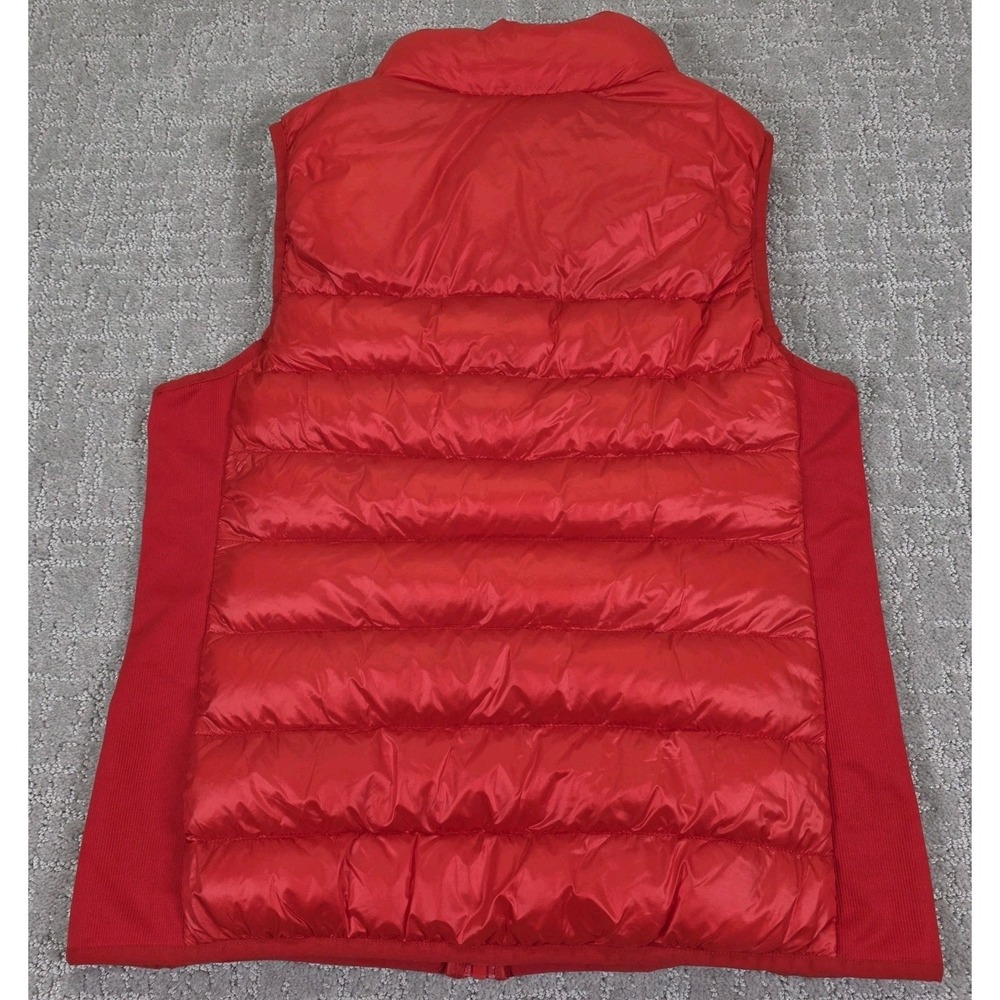 Fabletics Elliot Packable Electric Cherry Puffer Vest Women's Sz Medium Pockets - Picture 6 of 9